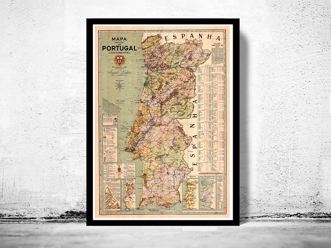 Mapa escolar de Portugal continental