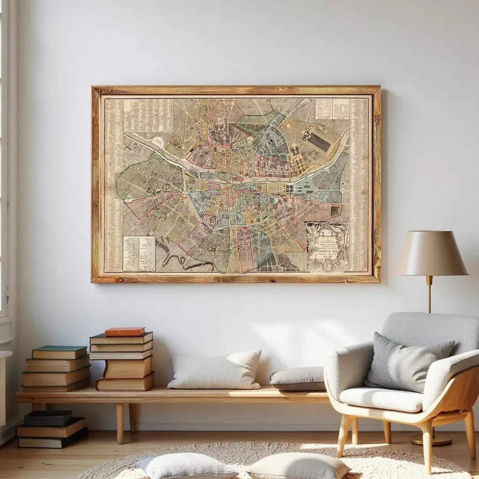 Old Map of Paris 1790 France Vintage Map of Paris | Wall Map Print - Etsy
