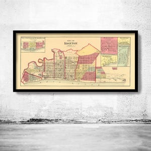 Beautiful Old Map of Ironton Ohio 1877 Vintage Map | Vintage Map Wall Art Print | Large Map Print | Home Decor Wall Art