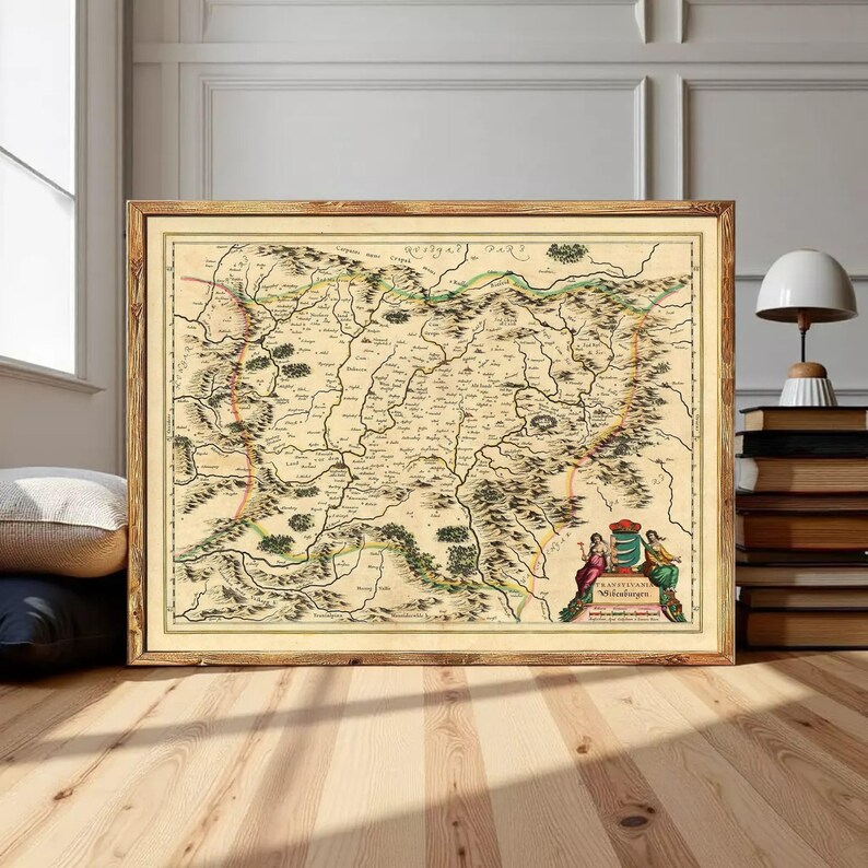 Old Map of Transylvania Romania 1634 Vintage Map | Wall Map Print - Etsy