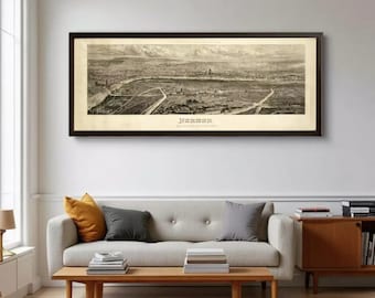 Old View of London England United Kingdom 1861 Vintage Map | Wall Map Print