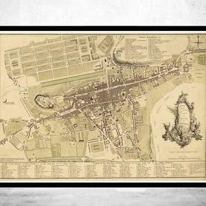 Old Map of Edinburgh Scotland 1773 Vintage Map | Vintage Map Wall Art Print | Large Map Print | Home Decor Wall Art