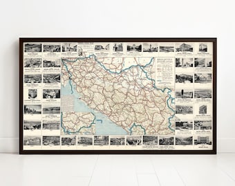 ユーゴスラビア地図　JUGOSLAVIJA tourist map Jugoslavija.: Geographicus Rare Antique Maps