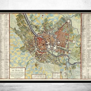 Old Map of Berlin Germany 1760 Vintage Map | Vintage Map Wall Art Print | Large Map Print | Home Decor Wall Art