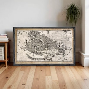 Antique Map of Venice Venetia Venezia 1729 | Wall Map Print