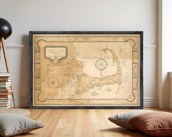Old Map of Cape Cod Massachusetts 1931 Vintage Map | Wall Map Print