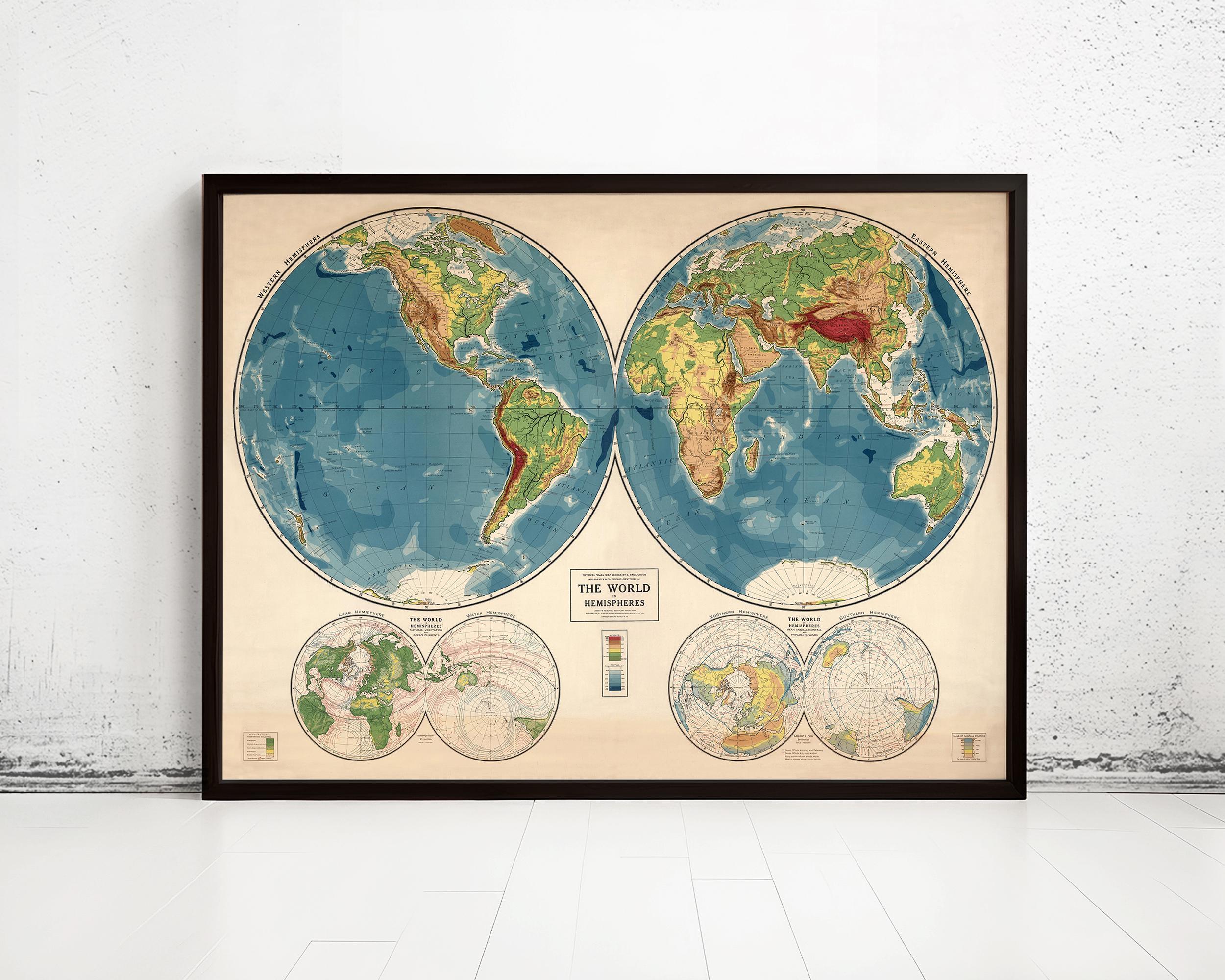 1800 world map - Etsy 日本