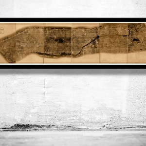 New York Vintage Aerial Photography 1921 Vintage Map | Vintage Map Wall Art Print | Large Map Print | Home Decor Wall Art