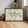 Beautiful World Map Vintage Atlas 1914 Mercator projection | Vintage World Map product logo