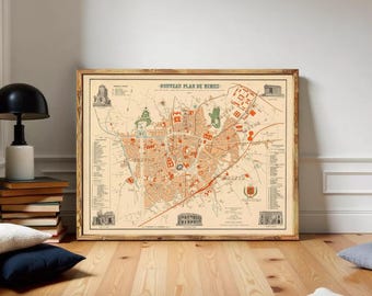 Old Map of Nimes France 1854 – Vintage Maps & Prints® - Map Shop