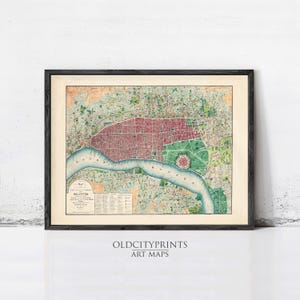 Old Map of Calcutta Kolkata India 1832 Vintage Map | Wall Map Print