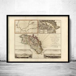 Old Map of Minorca Island Spain 1794 | Vintage Map Wall Art Print | Large Map Print | Home Decor Wall Art