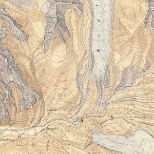 Old Map of Mount Everest Vintage Map | Wall Map Print image 7