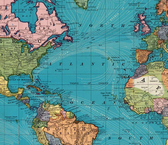 Mercator Projection - World Map