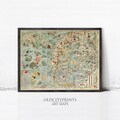 Old Vintage Map of Norway Sweden Scandinavia Antique Norwegen 1529 Olaus Magnus' detailed map of Scandinavia Wall Map Print product logo