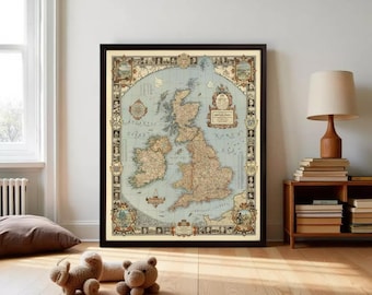 大英帝国地図 - イギリスのヴィンテージ世界地図 | ファインアート