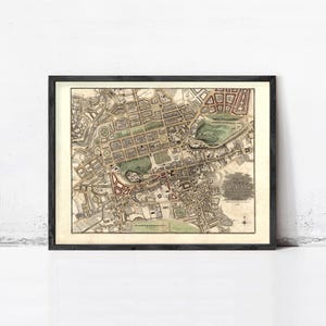Old Map of Edinburgh Edinbourg Scotland 1831 Vintage Map | Wall Map Print