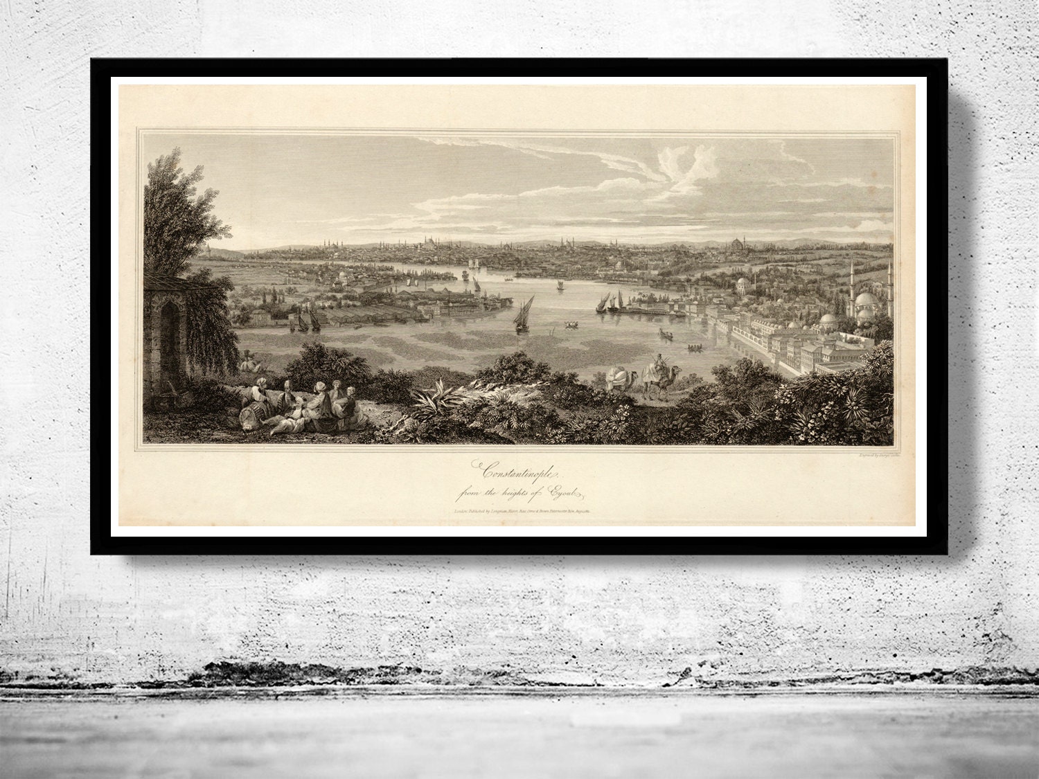 Old Constantinople Istanbul Panoramic View 1811 Vintage Poster Wall Art  Print - Etsy Sweden