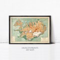 Old Map of Iceland Islandia 1928 Vintage Map of Iceland  | Wall Map Print product logo