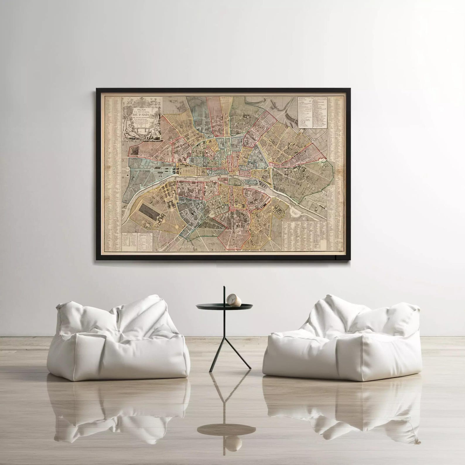 Old Map of Paris 1790 France Vintage Map of Paris | Wall Map Print - Etsy