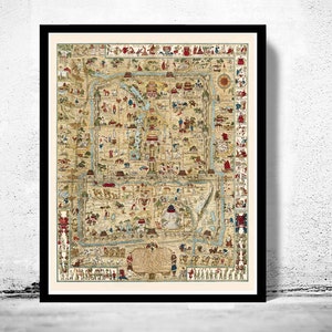 Old Map of Beijing China 1936 Vintage Map | Vintage Poster Wall Art Print | Wall Map Print | Old Map Print