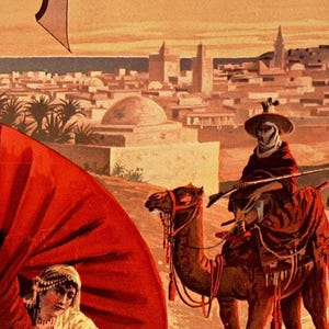 Vintage Poster of Tunisie Tunisia 1891 Tourism poster travel | Wall Map Print image 4