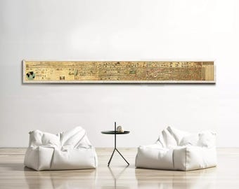 Magnificient World History Timeline 1881 Adams' Synchronological Chart | world History Timeline Print | Timeline of the World Poster