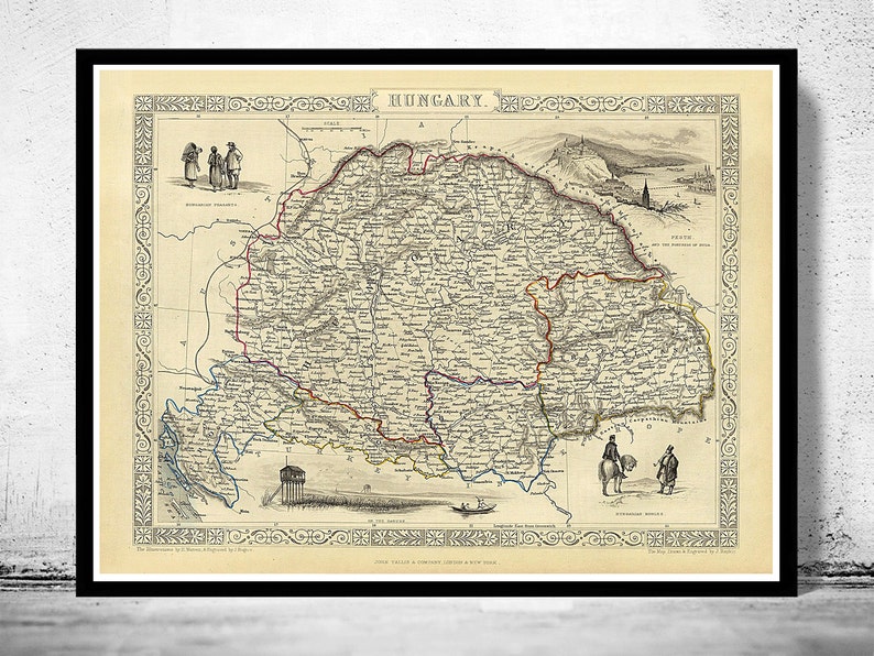 Alte Landkarte von Ungarn 1851 Vintage Poster Wand | Etsy Alte Landkarte von Ungarn 1851 Vintage Poster Wand | Etsy