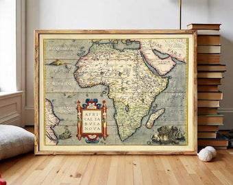 1938年アフリカアンティーク地図 - Etsy 日本