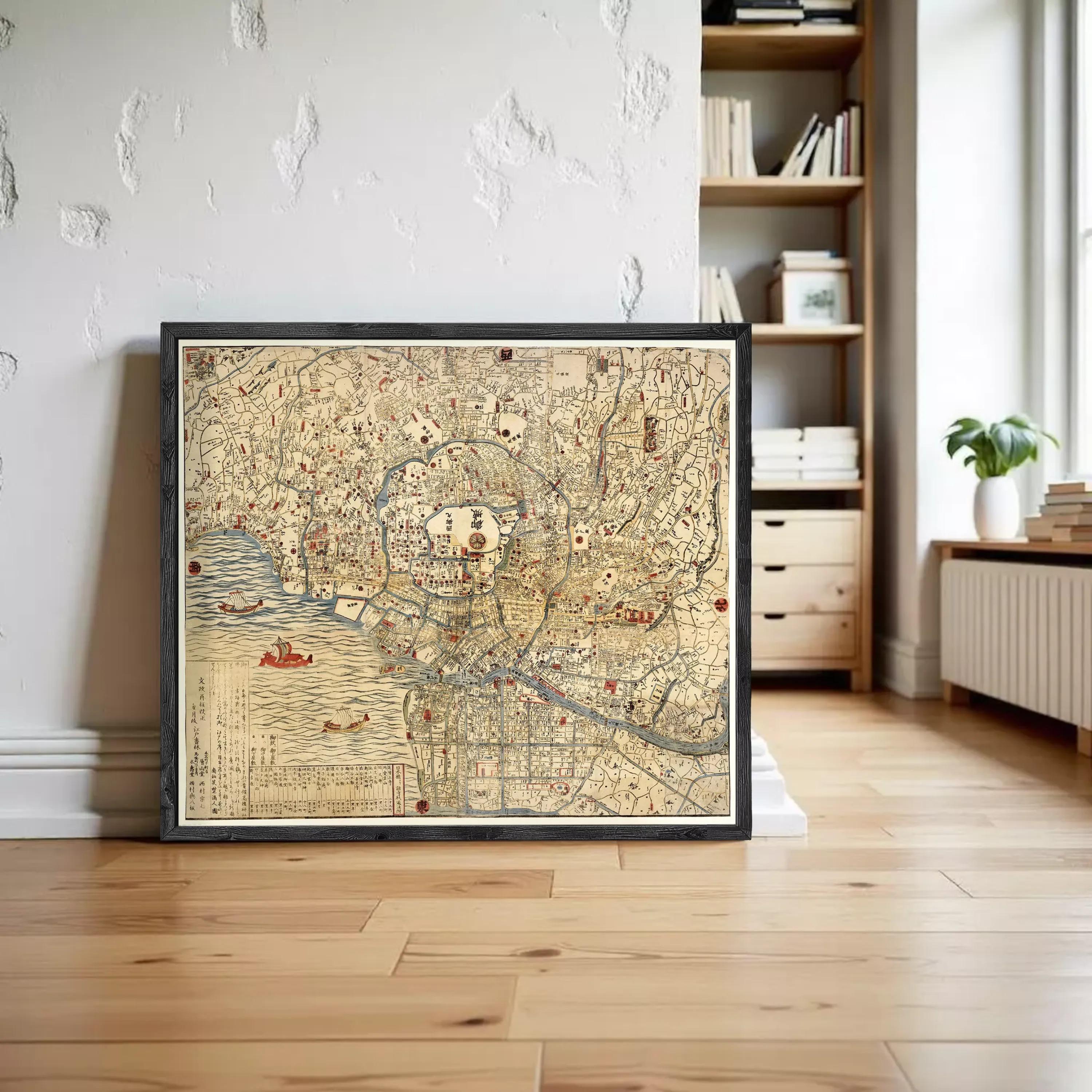 Old Map of Tokyo Japan 1820 Vintage Map | Wall Map Print - Etsy