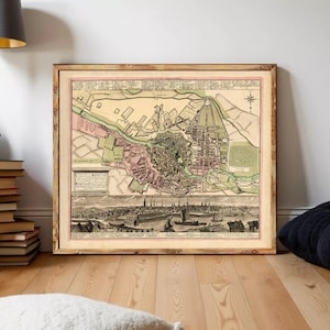 Old Map of Berlin Germany 1739 Vintage Map | Wall Map Print