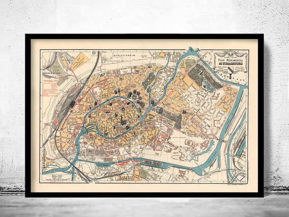 Strasbourg france sale map