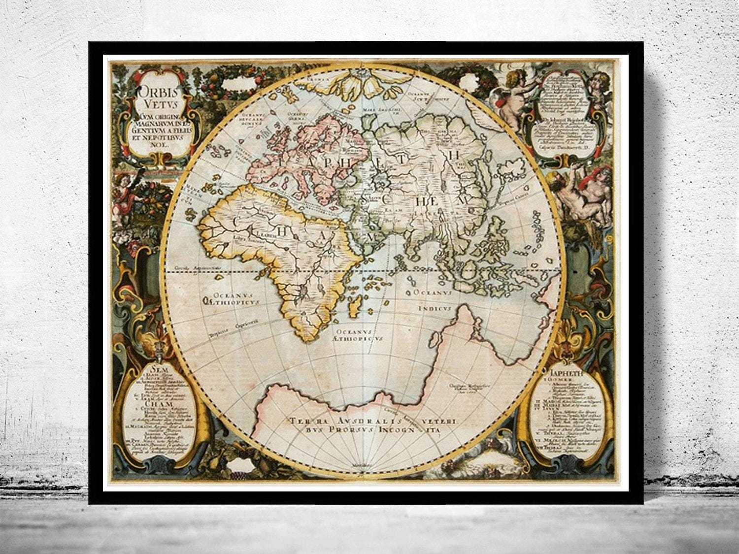 フランスアンティーク　MAP 1747 Negroland Map by Eman. Bowen | Showing the Kingdom of