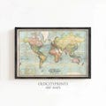 Beautiful World Map Vintage Atlas 1914 Mercator projection | Vintage World Map product logo