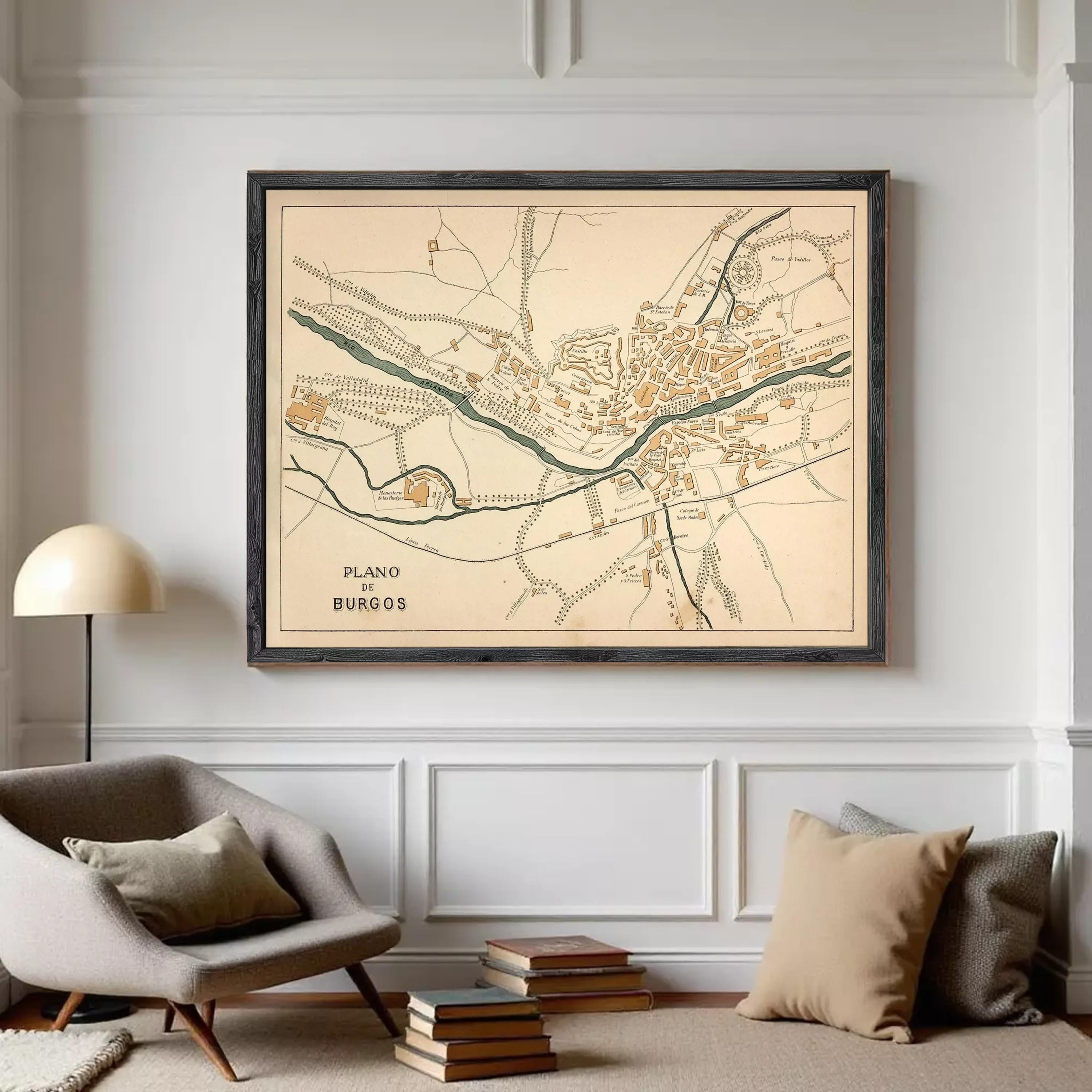Old Map of Burgos 1905 Spain Vintage Map | Wall Map Print - Etsy UK