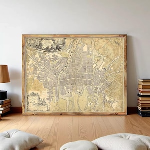Old Map of Cork Ireland 1759 Old Vintage Map of Cork | Wall Map Print