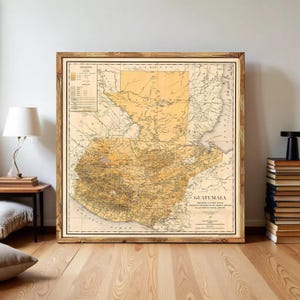Old Map of Guatemala 1902 Vintage Map | Wall Map Print