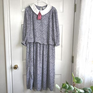 slim fit dress slacks Claire' Puff Sleeves and Square Neckline Midi Dress – Grace and Joy Company main image 1