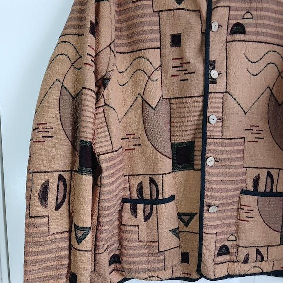 Grannycore Reversible Geometric Pattern Tapestry … - image 10