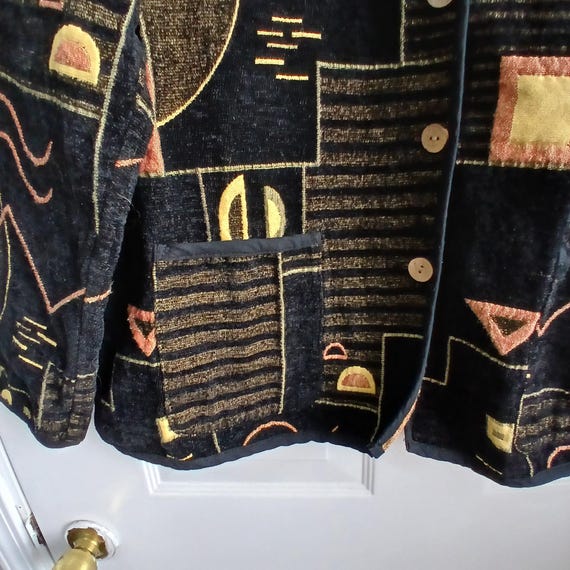 Grannycore Reversible Geometric Pattern Tapestry … - image 4