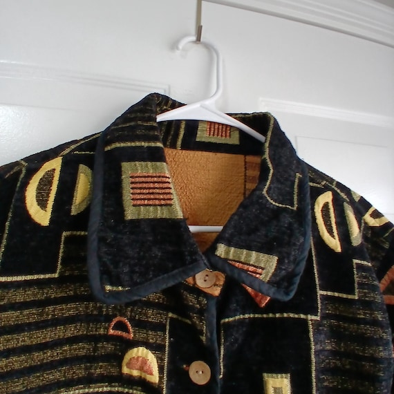 Grannycore Reversible Geometric Pattern Tapestry … - image 5