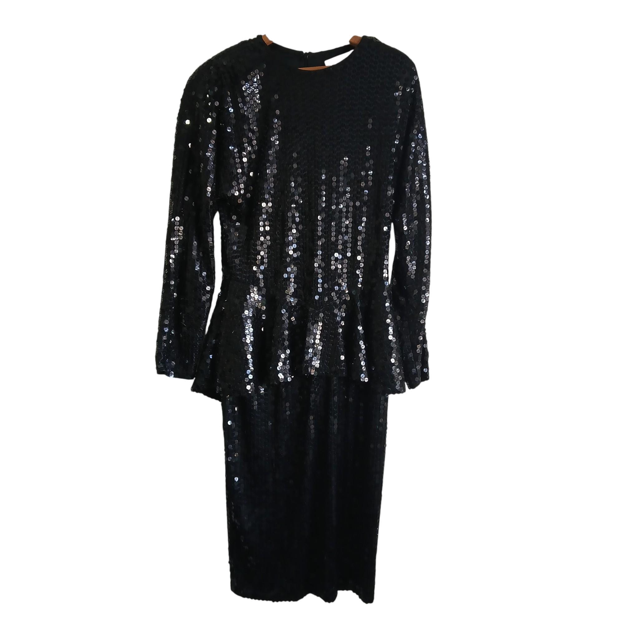 anthony fantano black dresses Cicinia Black Mother Of The Bride Dress Long Chiffon Sequin Lace A-line Flutter Sleeves Gorgeous main image 0