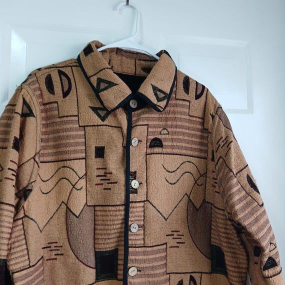 Grannycore Reversible Geometric Pattern Tapestry … - image 8