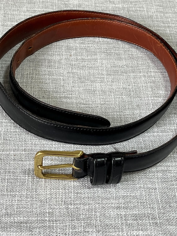 Coach Vintage Burnished Cowhide Belt With a Solid Brass  display picture 3