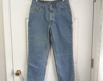 Vintage 1990's Medium Wash Red Tab Jeans 512 Slim Fit Straight Leg 13 Jr. M
