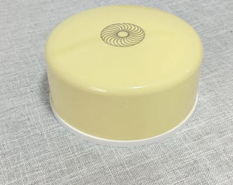 Vintage Michael Duval Dusting Powder Lemon Yellow