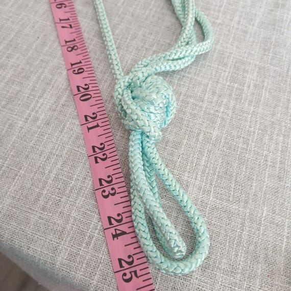 Teal Blue Large Abalone Shell Adjustable Rope Bel… - image 6