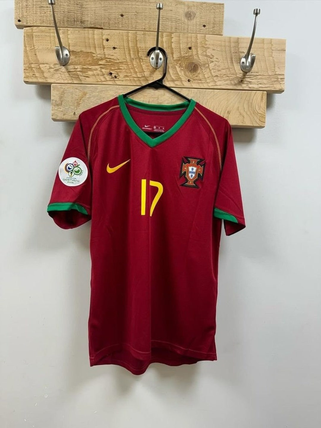 Retro Portugal Football Shirt Portugal Home Shirt 2006 C.ronaldo 17 Ronaldo Portugal Jersey Etsy