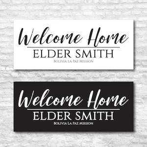 Personalized Return Missionary, LDS Missionary, Missionary Banner, Welcome Home!