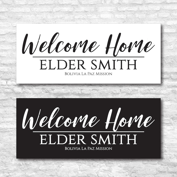 Personalized Return Missionary, LDS Missionary, Missionary Banner, Welcome Home!